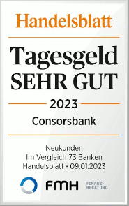 Testsiegel Consorsbank Tagesgeld